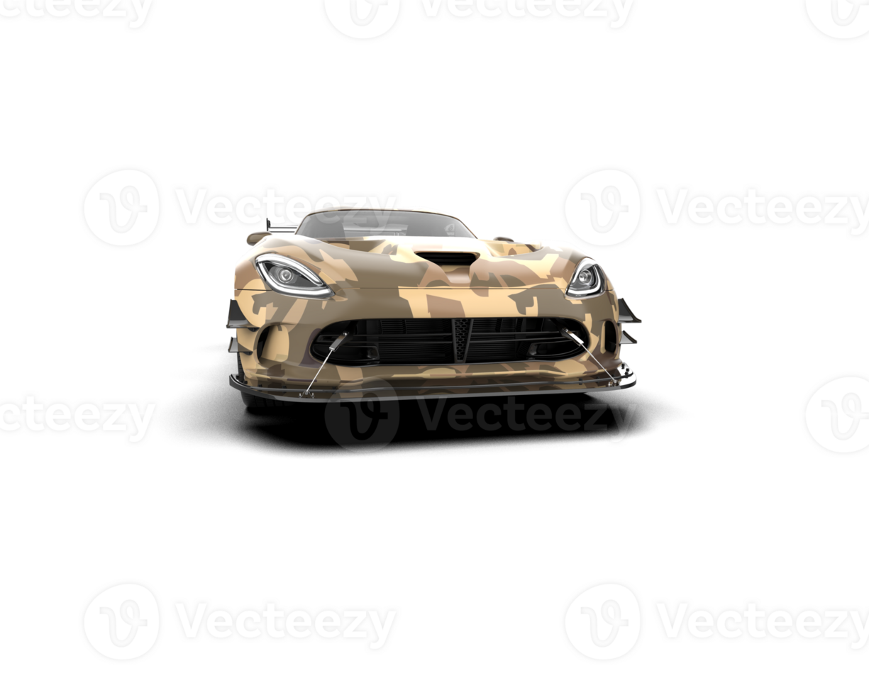 Muscle car isolated on background. 3d rendering - illustration png