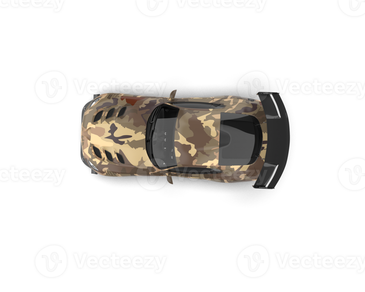 Muscle car isolated on background. 3d rendering - illustration png