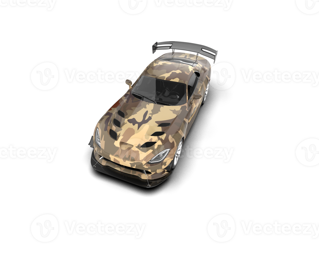 Muscle car isolated on background. 3d rendering - illustration png