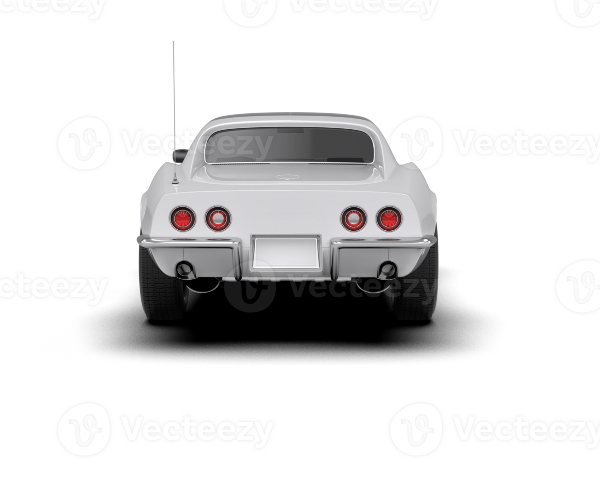 Muscle car isolated on background. 3d rendering - illustration png