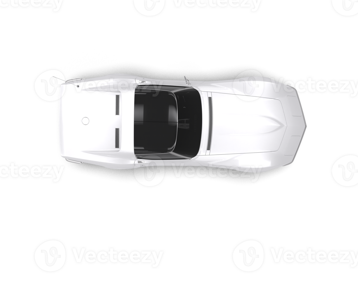 Muscle car isolated on background. 3d rendering - illustration png
