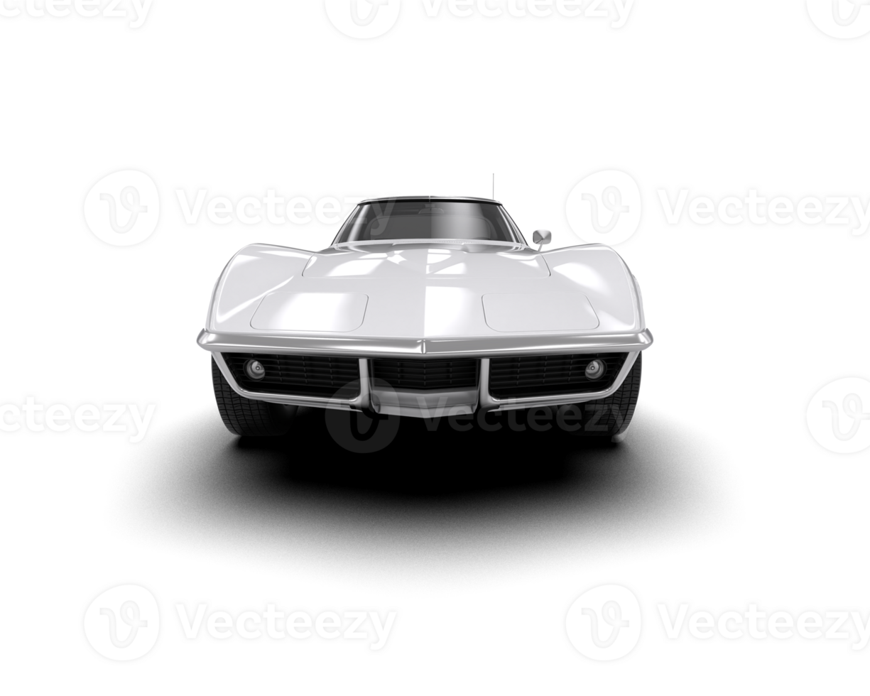 Muscle car isolated on background. 3d rendering - illustration png