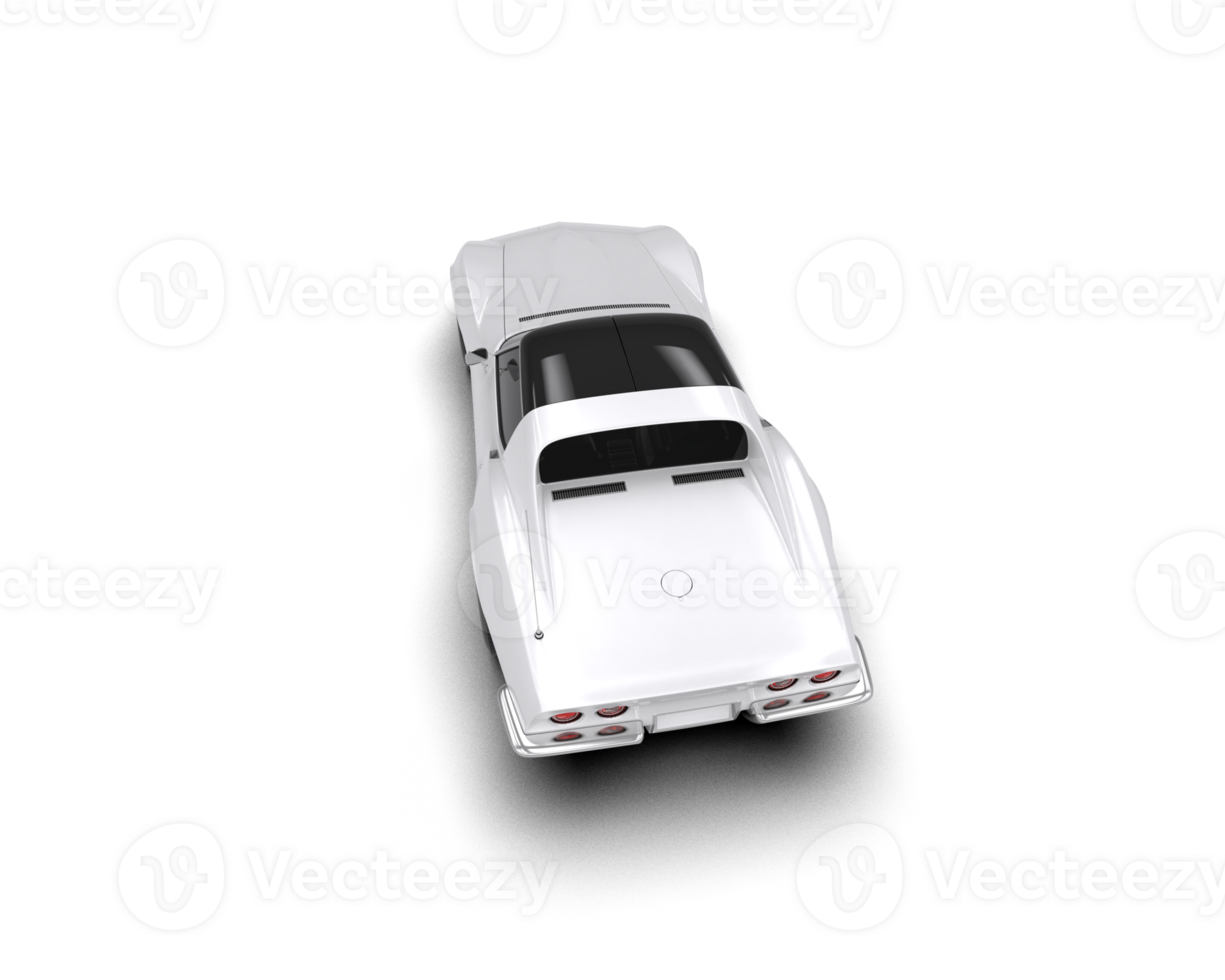 Muscle car isolated on background. 3d rendering - illustration png