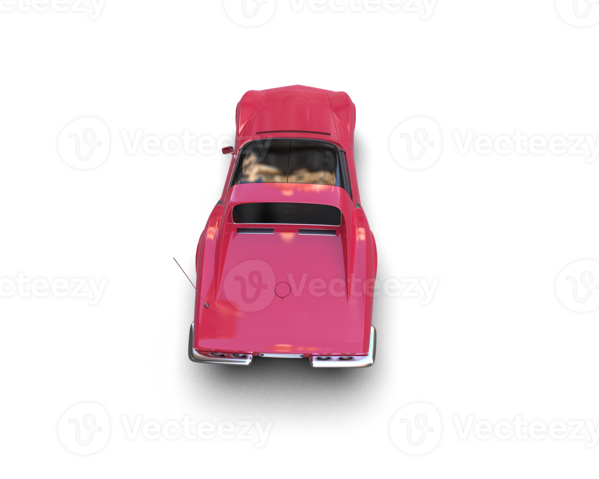 Muscle car isolated on background. 3d rendering - illustration png