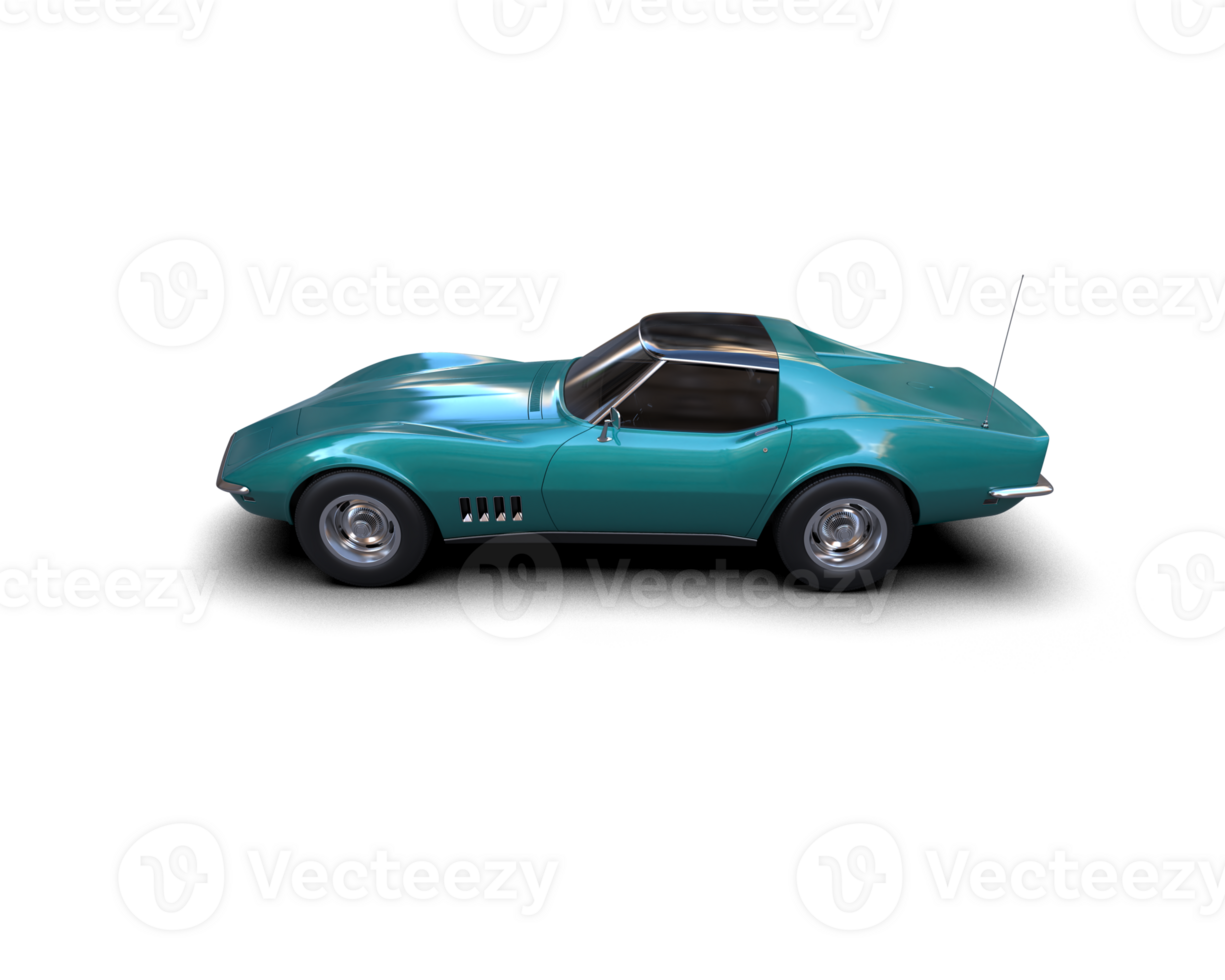Modern car isolated on background. 3d rendering - illustration png