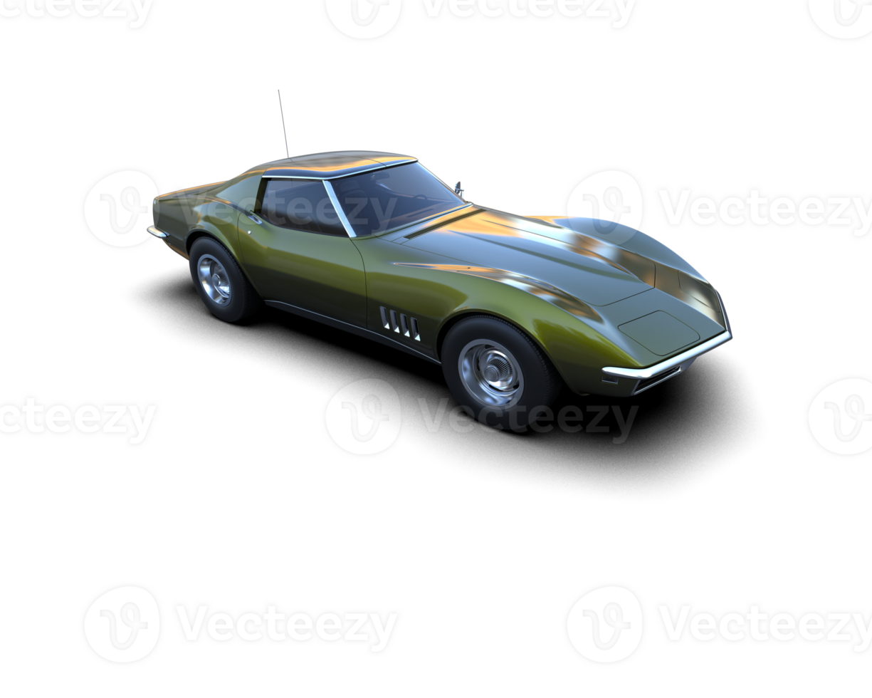 Modern car isolated on background. 3d rendering - illustration png