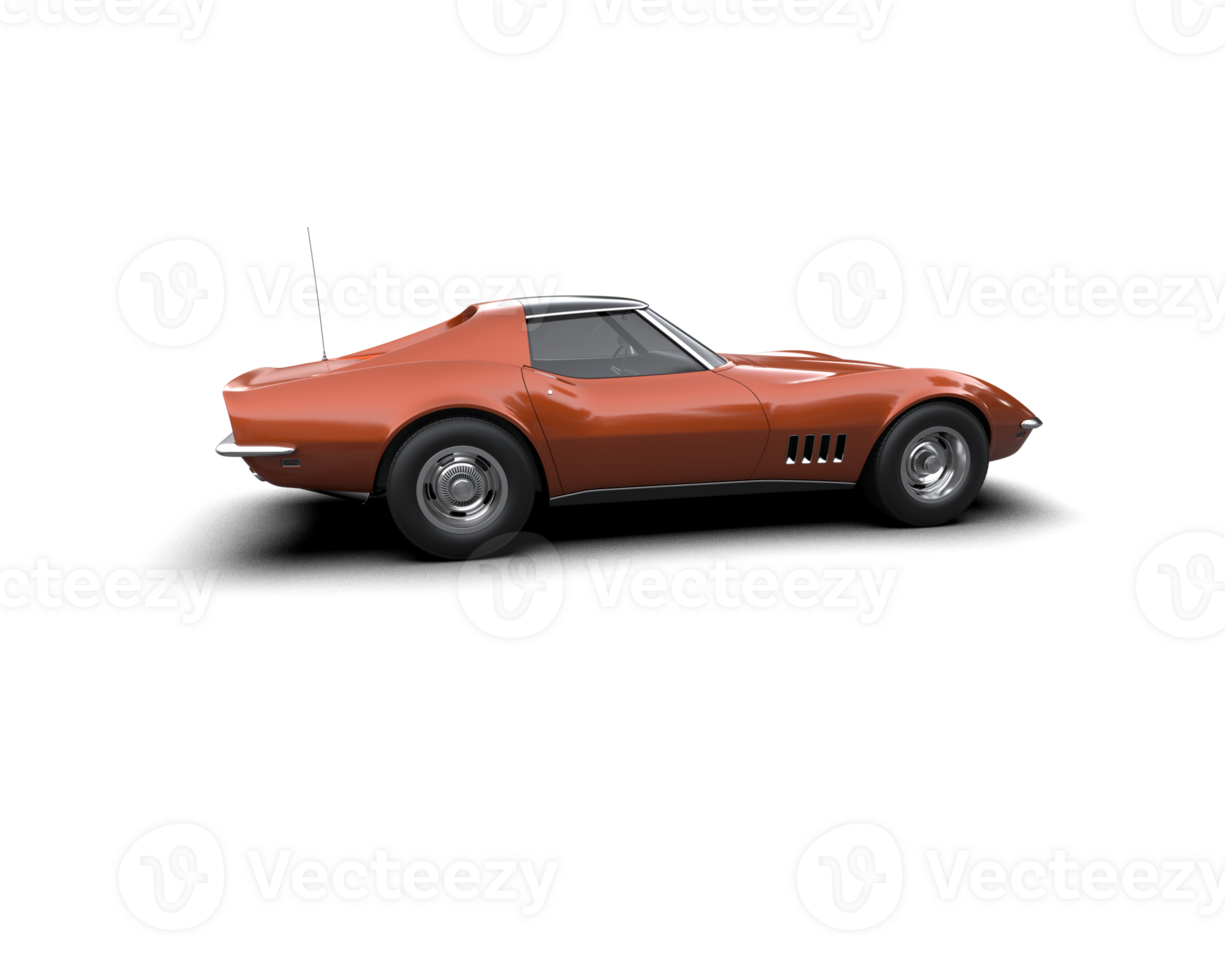 Modern car isolated on background. 3d rendering - illustration png