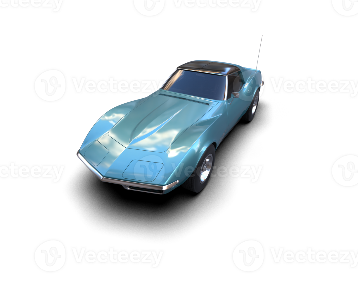 Modern car isolated on background. 3d rendering - illustration png