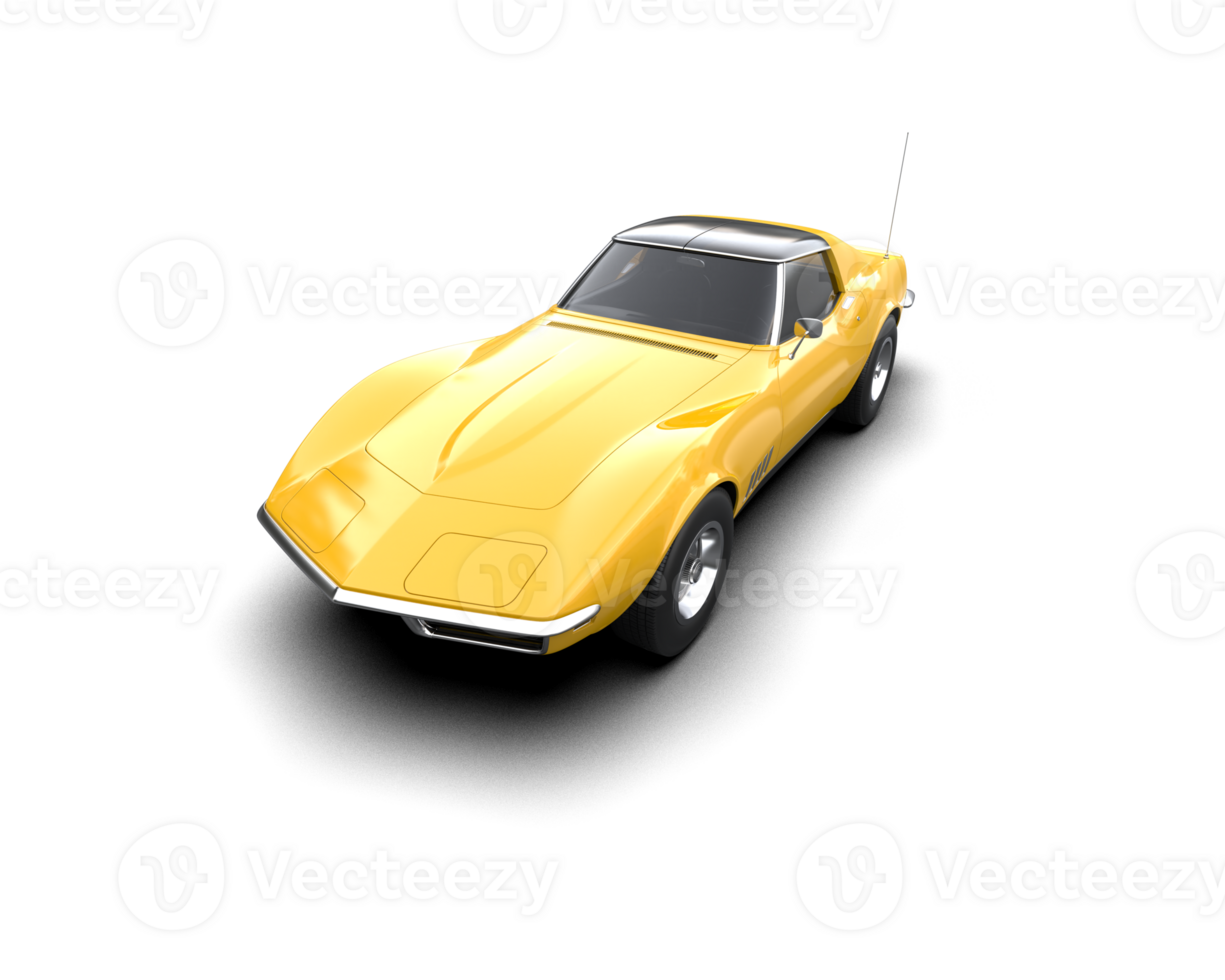 Modern car isolated on background. 3d rendering - illustration png