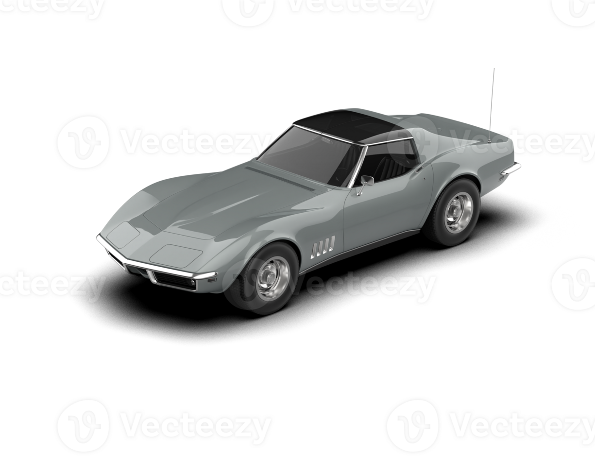 Modern car isolated on background. 3d rendering - illustration png