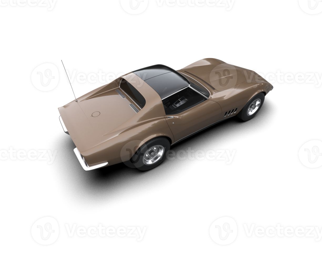 Modern car isolated on background. 3d rendering - illustration png