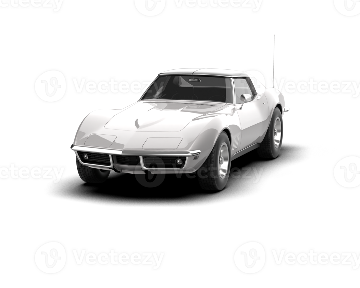 Modern car isolated on background. 3d rendering - illustration png