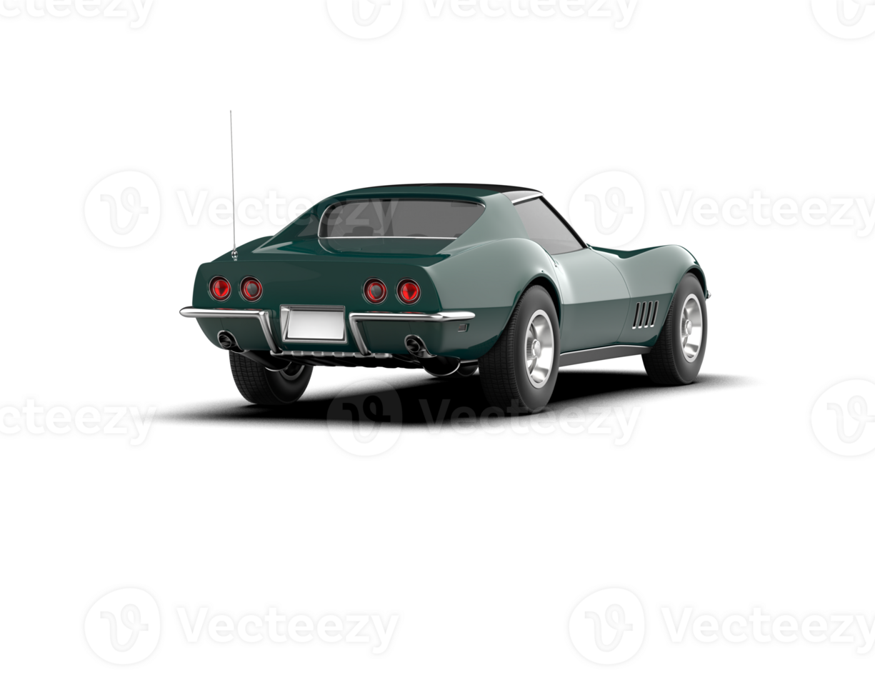 Modern car isolated on background. 3d rendering - illustration png