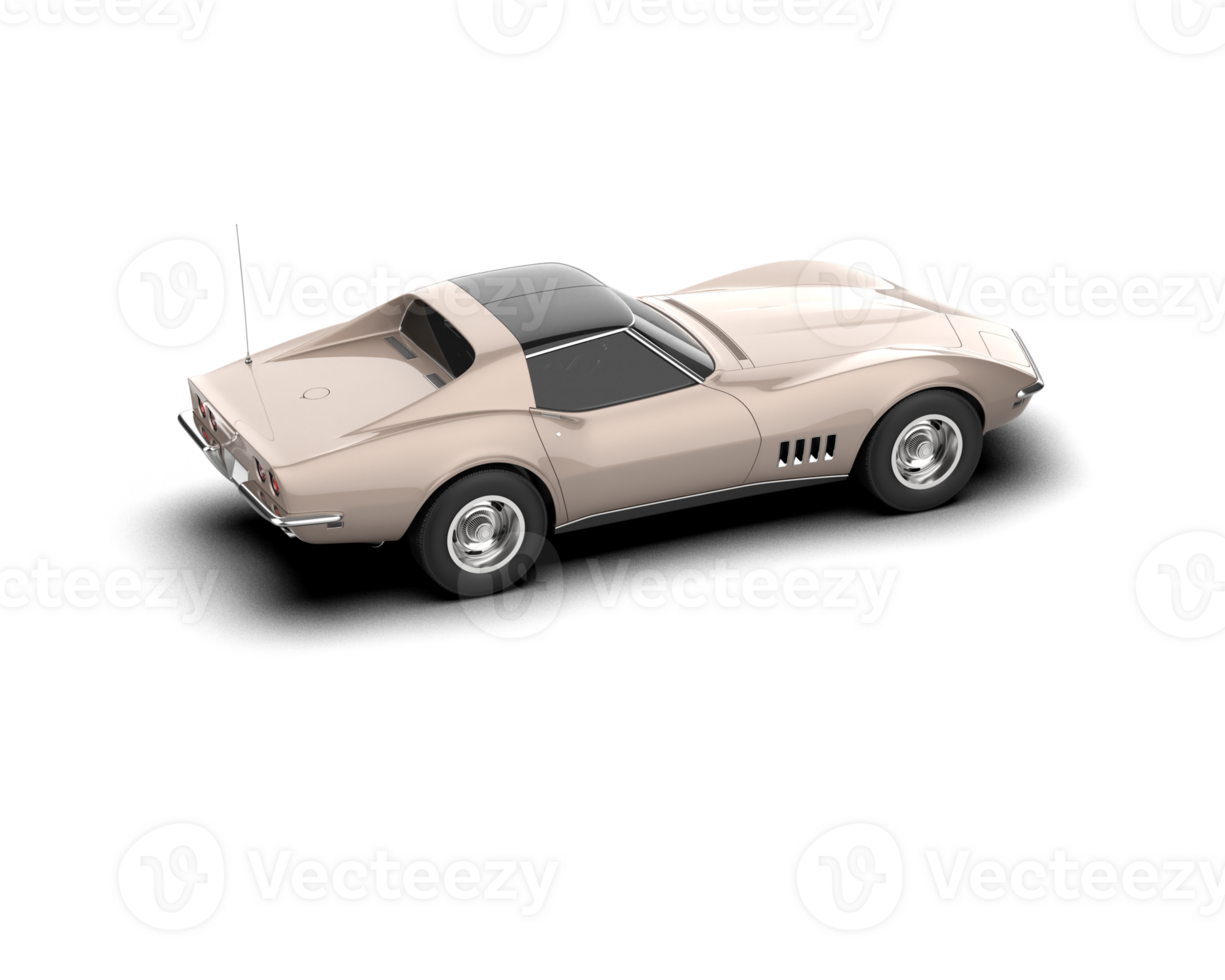 Modern car isolated on background. 3d rendering - illustration png