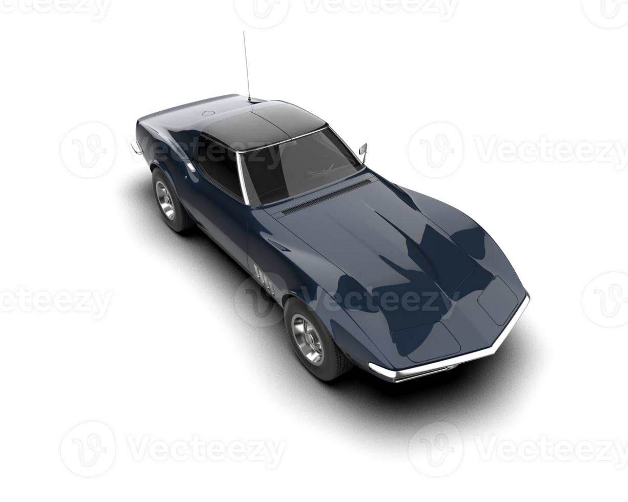 Modern car isolated on background. 3d rendering - illustration png