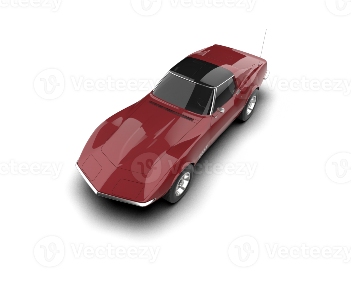 Modern car isolated on background. 3d rendering - illustration png