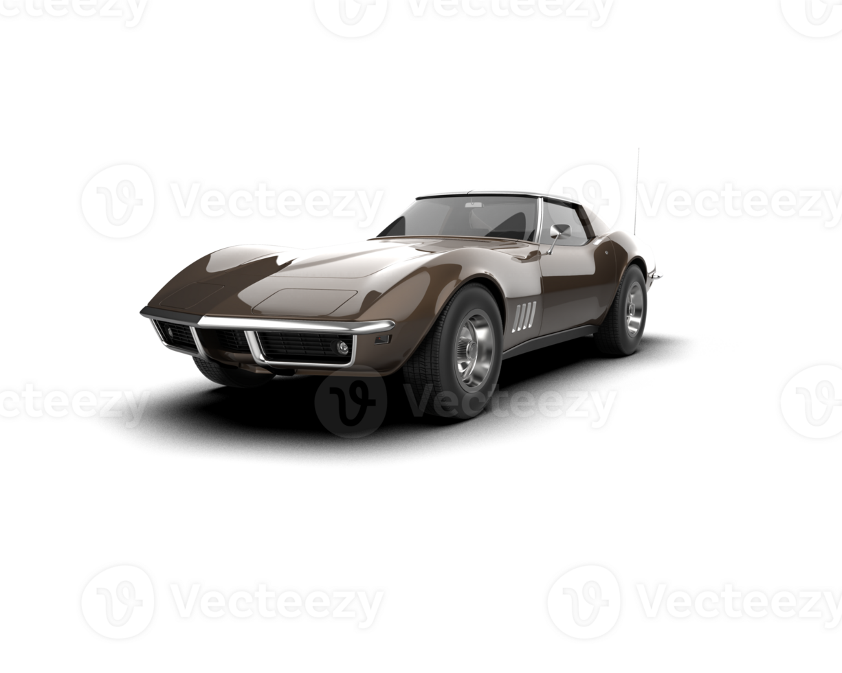 Modern car isolated on background. 3d rendering - illustration png