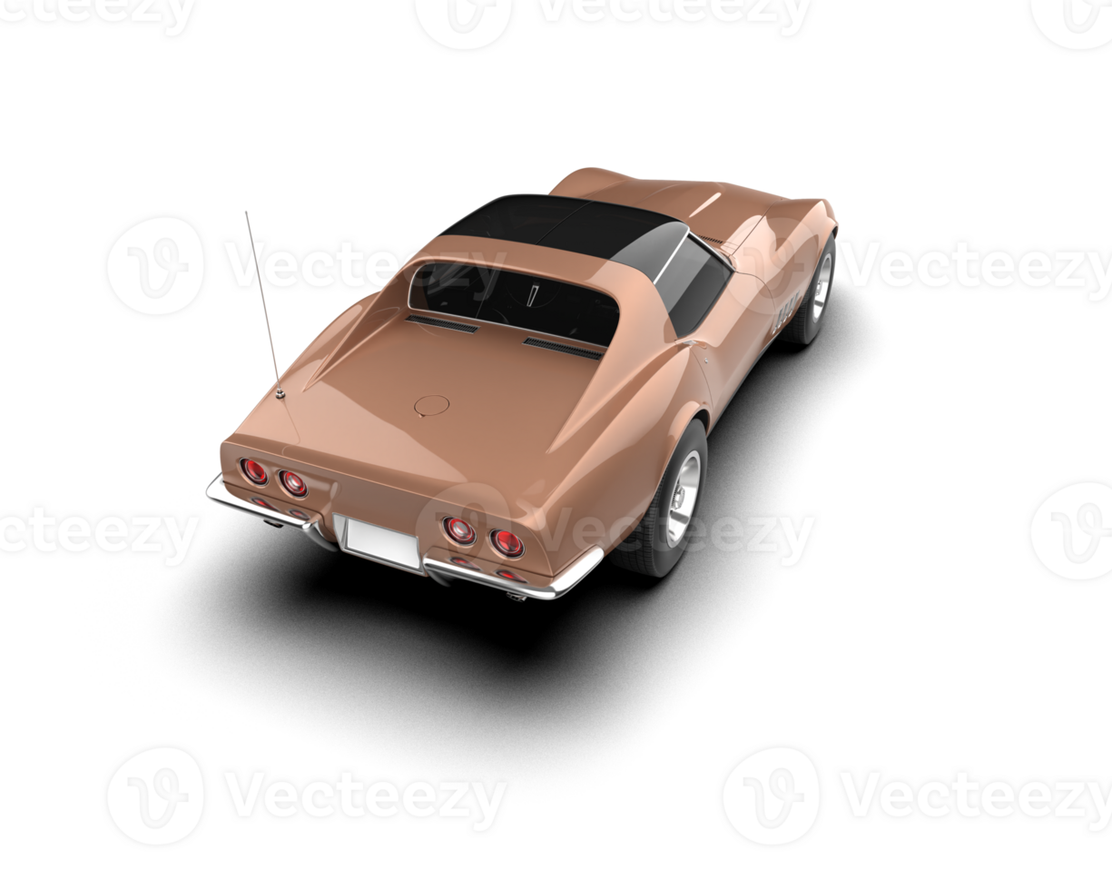 Modern car isolated on background. 3d rendering - illustration png