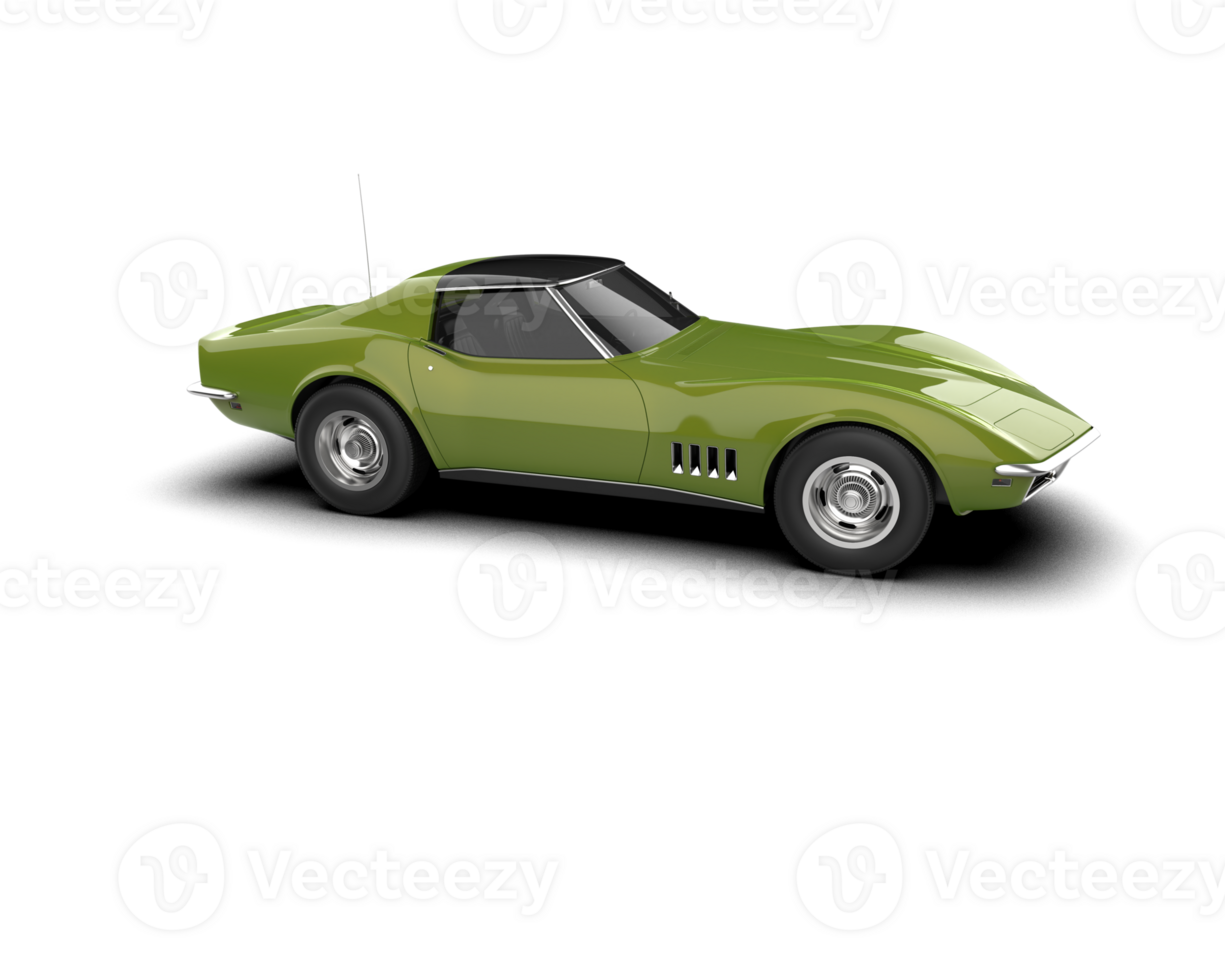Modern car isolated on background. 3d rendering - illustration png