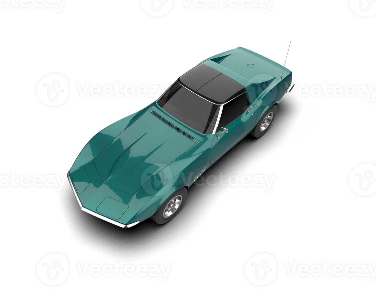 Modern car isolated on background. 3d rendering - illustration png