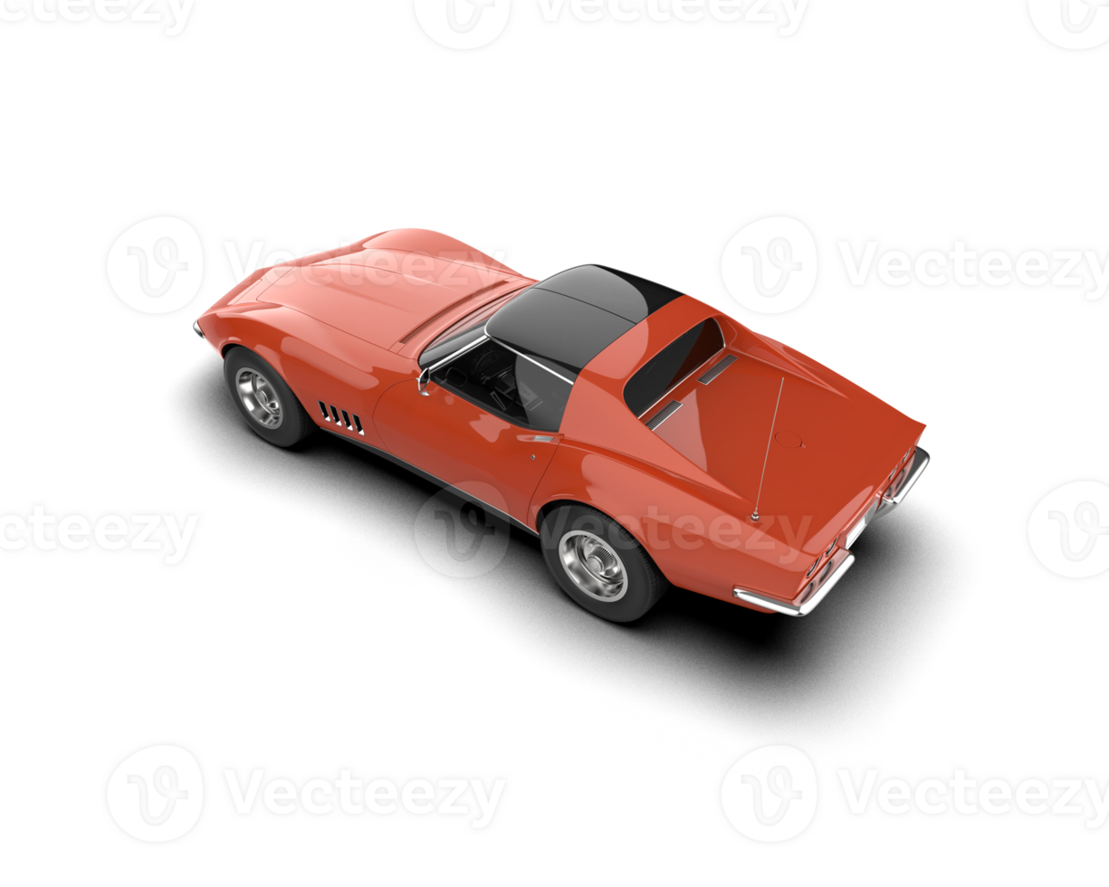 Modern car isolated on background. 3d rendering - illustration png