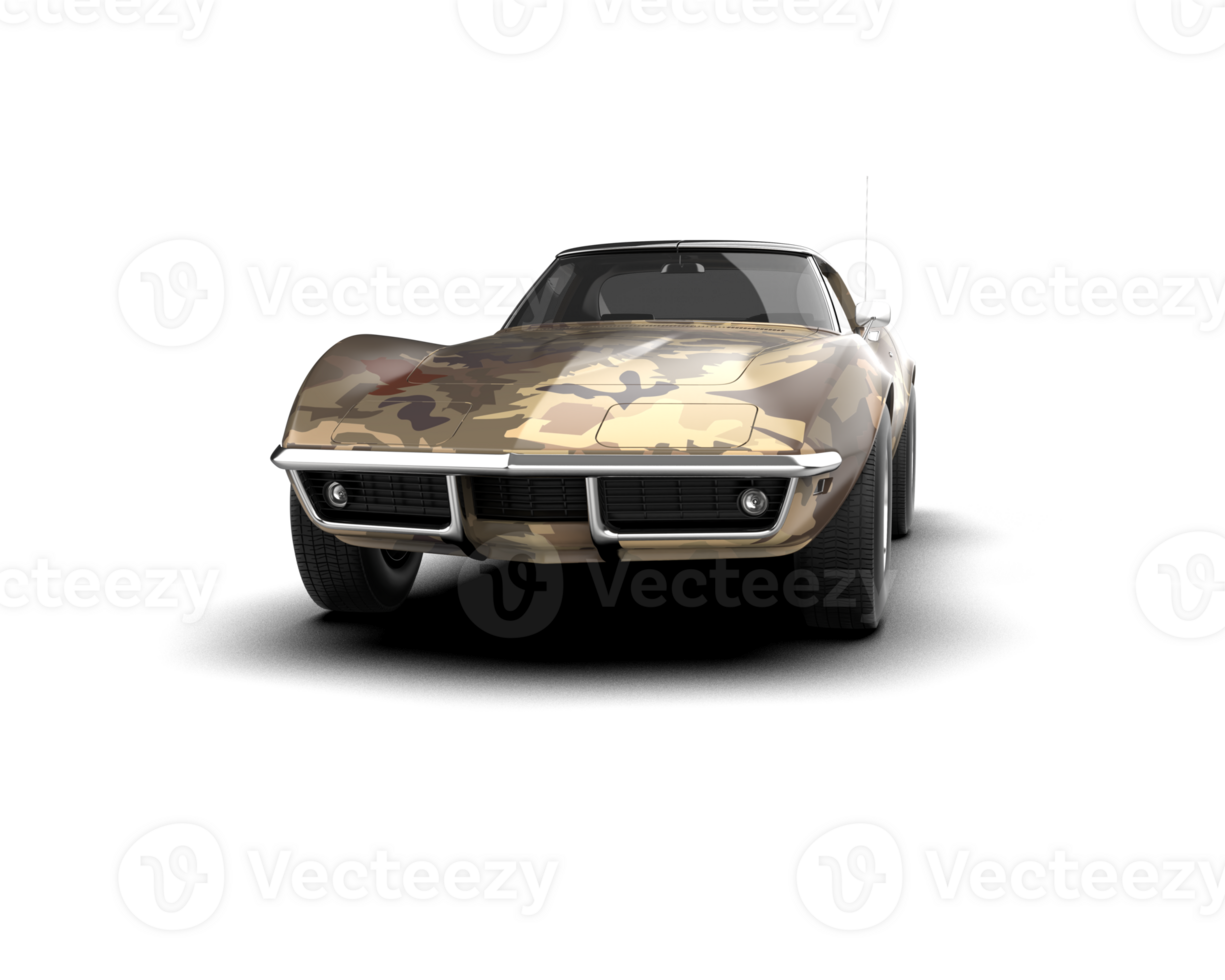 Modern car isolated on background. 3d rendering - illustration png