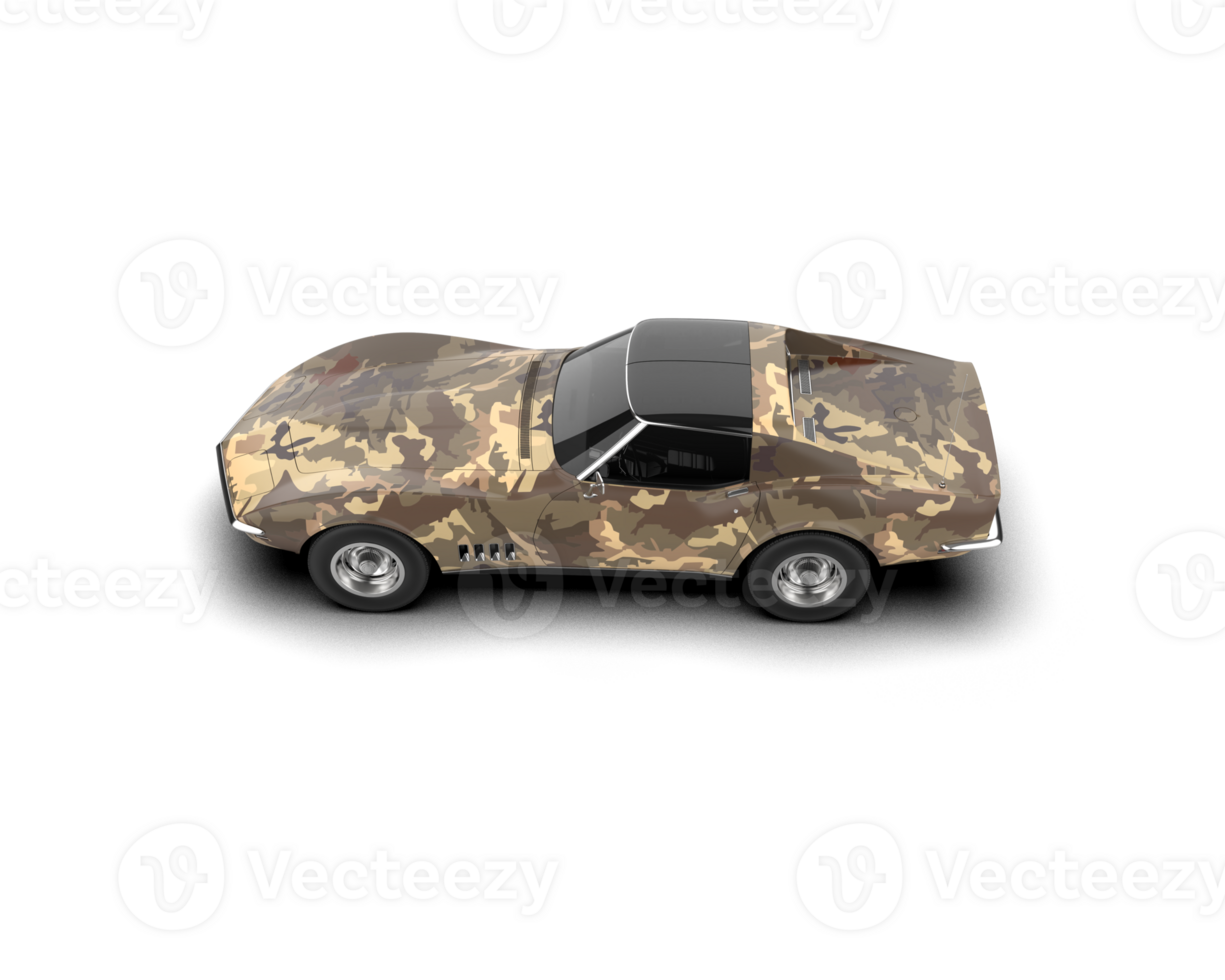 Modern car isolated on background. 3d rendering - illustration png