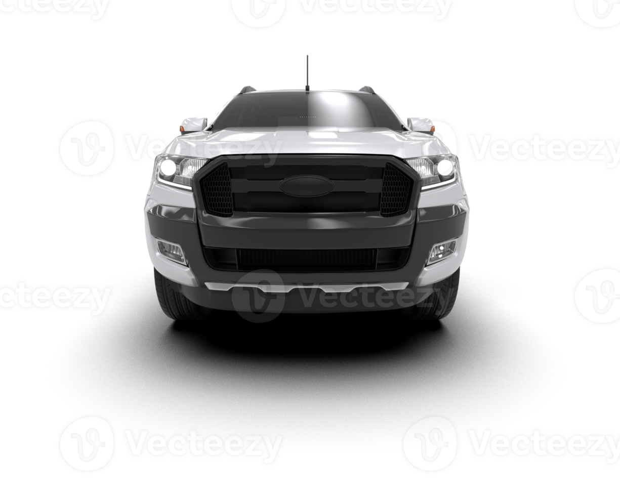Pickup truck isolated on background. 3d rendering - illustration png