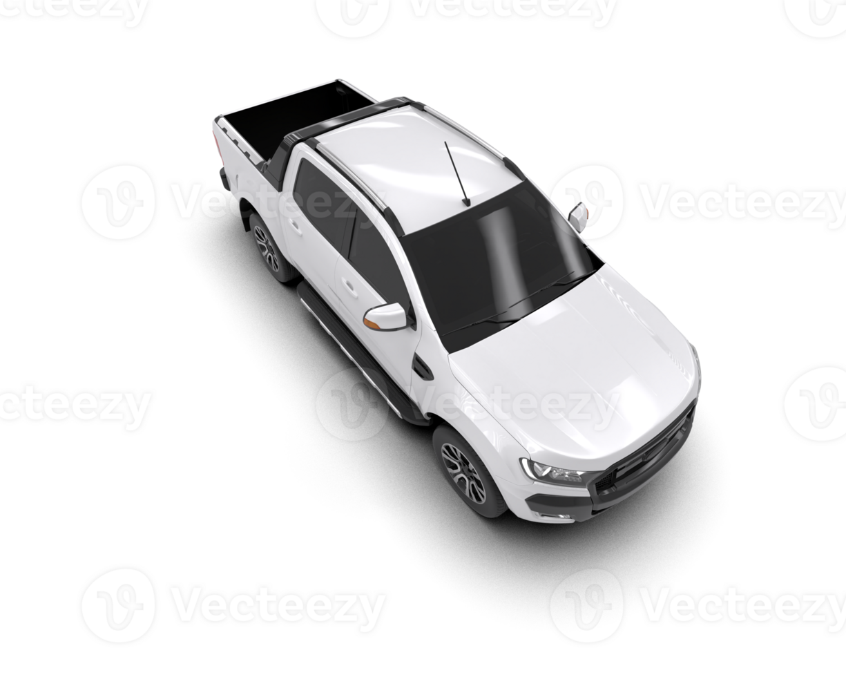 Pickup truck isolated on background. 3d rendering - illustration png