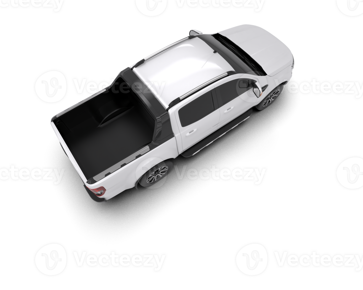 Pickup truck isolated on background. 3d rendering - illustration png