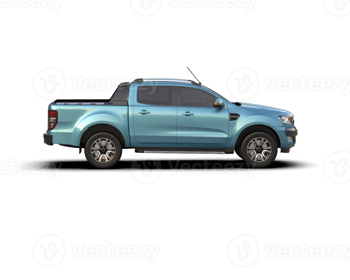 Pickup truck isolated on background. 3d rendering - illustration png