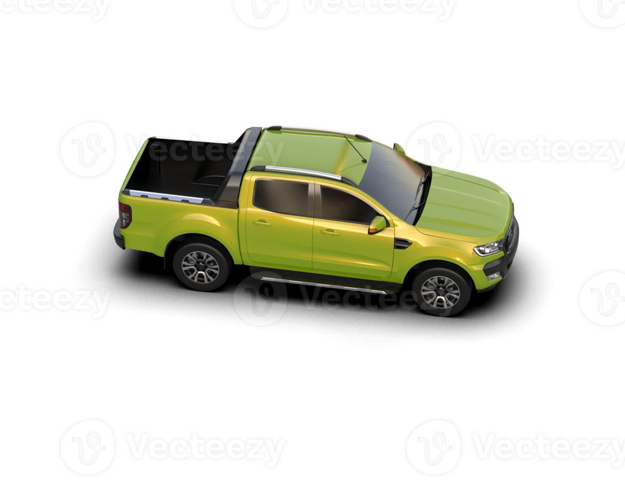 Pickup truck isolated on background. 3d rendering - illustration png