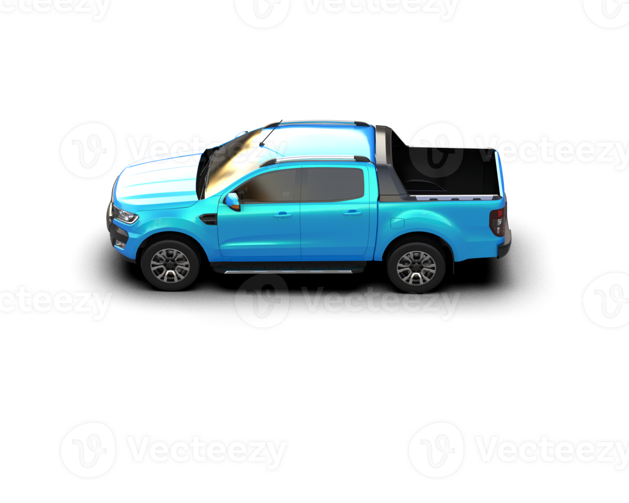 Pickup truck isolated on background. 3d rendering - illustration png