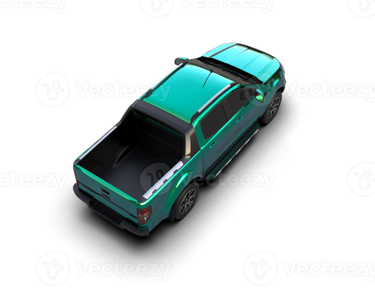 Pickup truck isolated on background. 3d rendering - illustration png