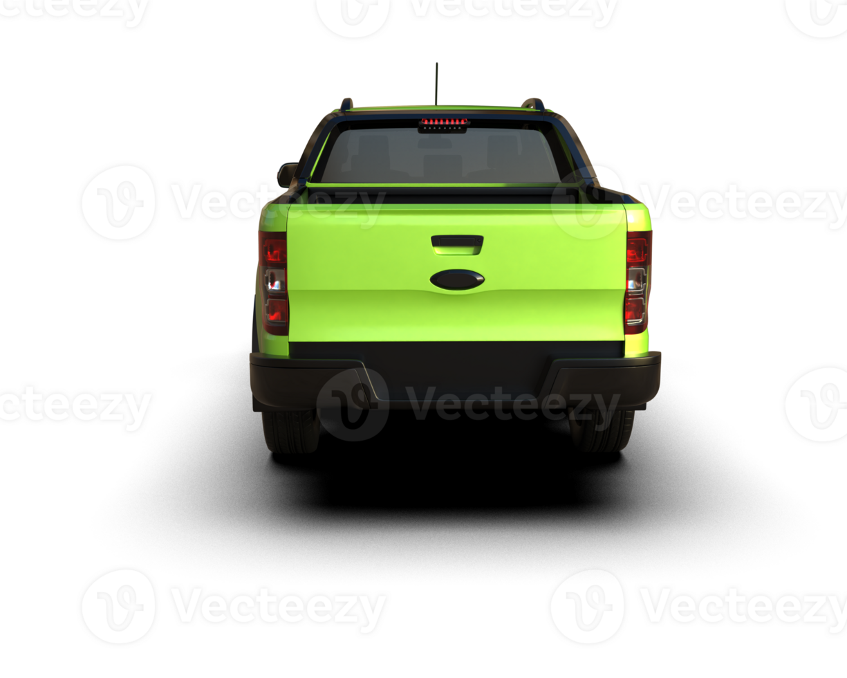 Pickup truck isolated on background. 3d rendering - illustration png