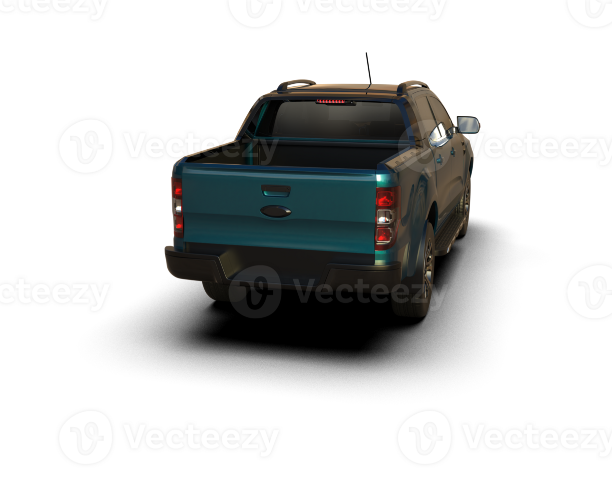 Pickup truck isolated on background. 3d rendering - illustration png