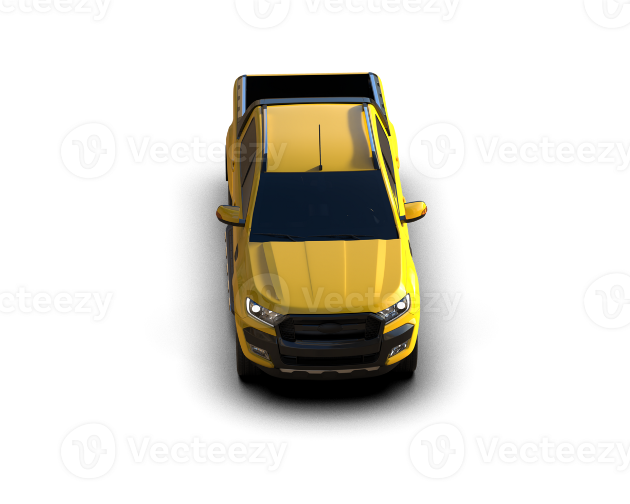 Pickup truck isolated on background. 3d rendering - illustration png