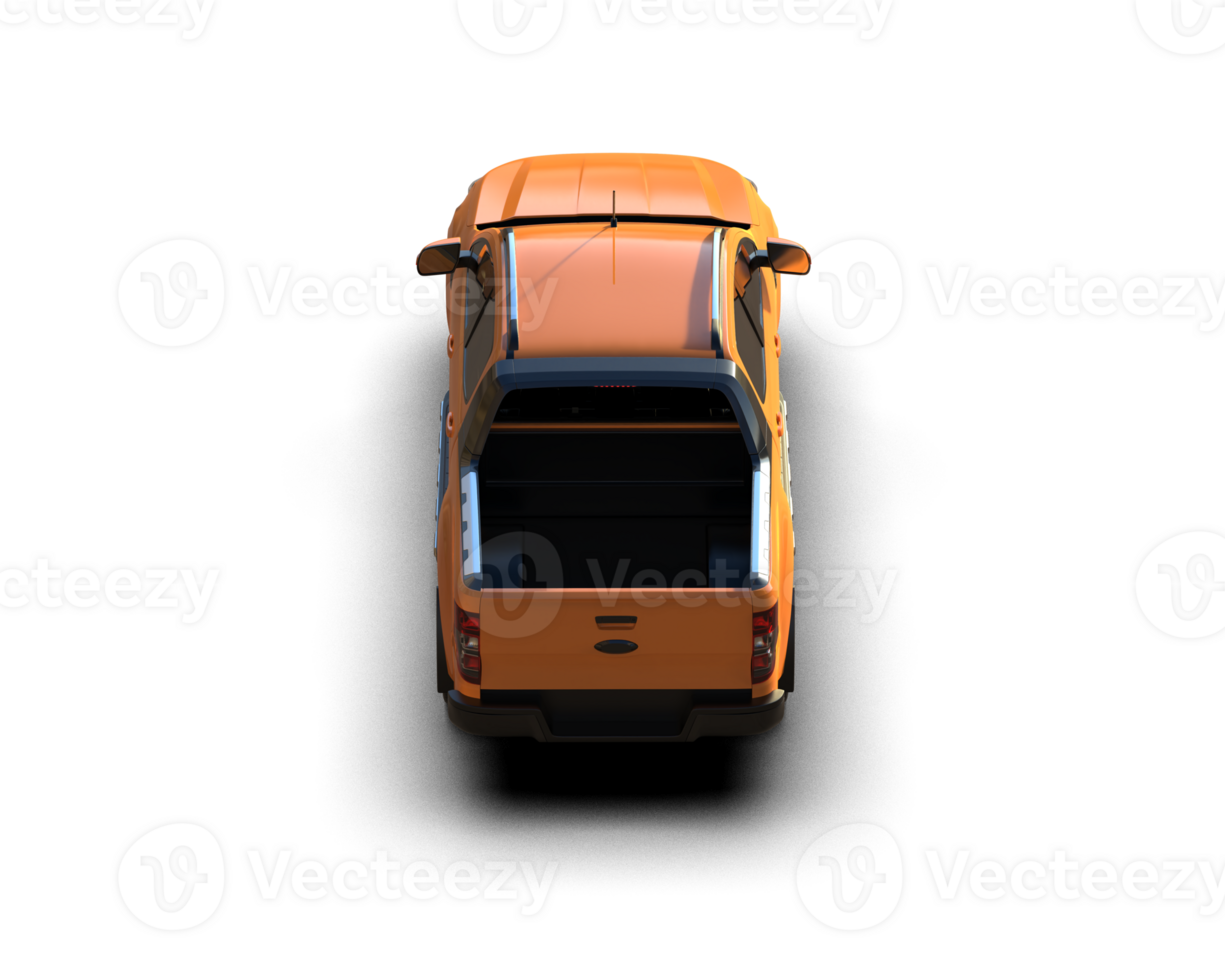 Pickup truck isolated on background. 3d rendering - illustration png