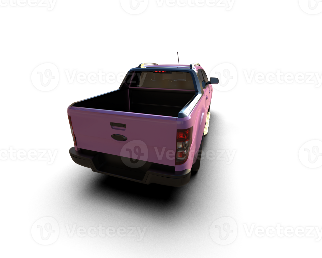 Pickup truck isolated on background. 3d rendering - illustration png