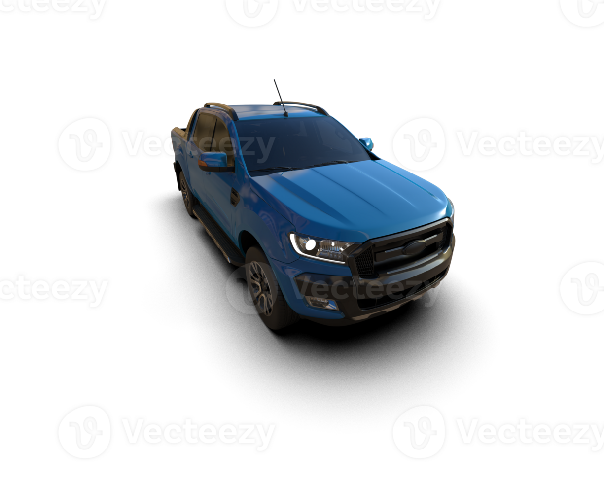 Pickup truck isolated on background. 3d rendering - illustration png