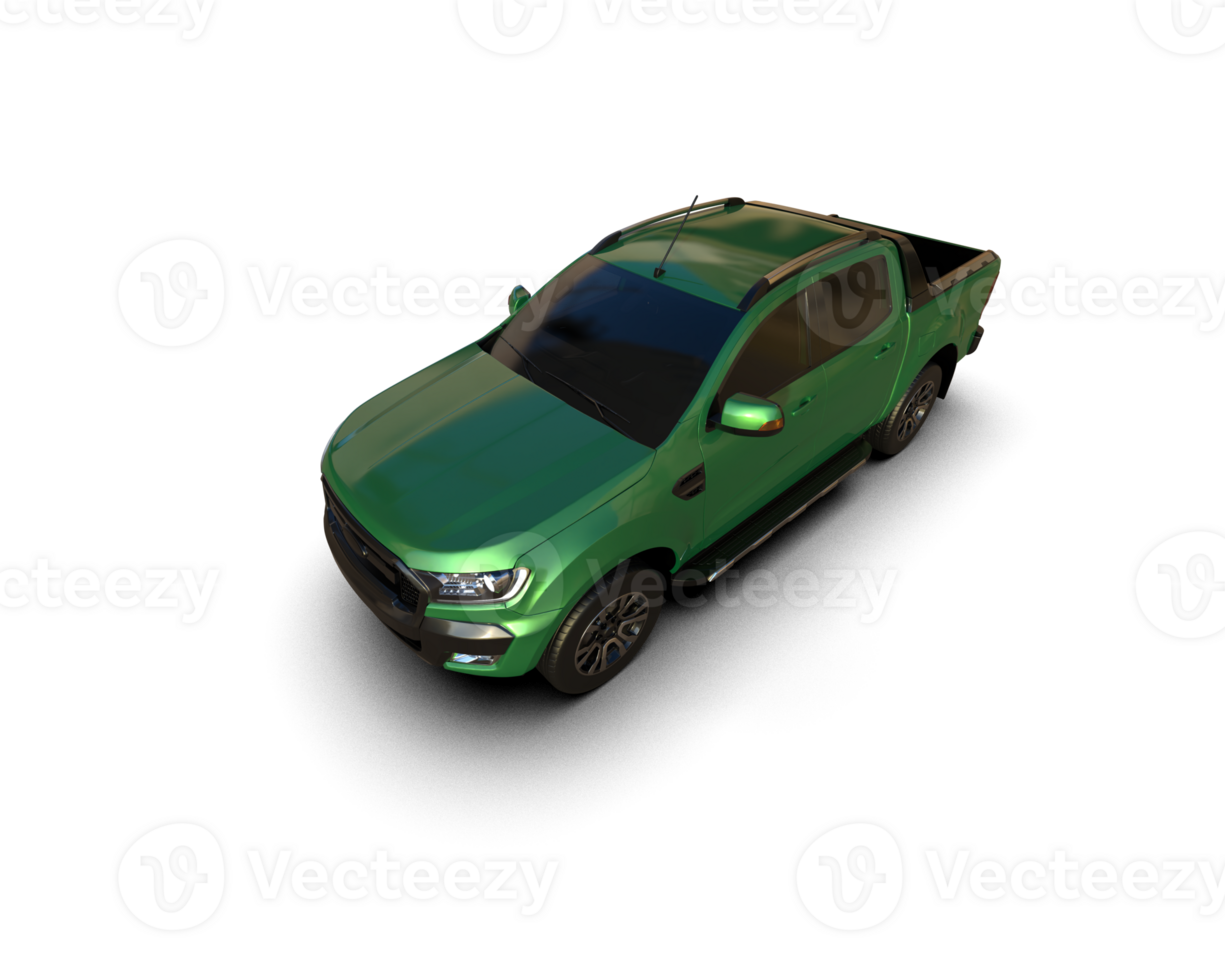 Pickup truck isolated on background. 3d rendering - illustration png