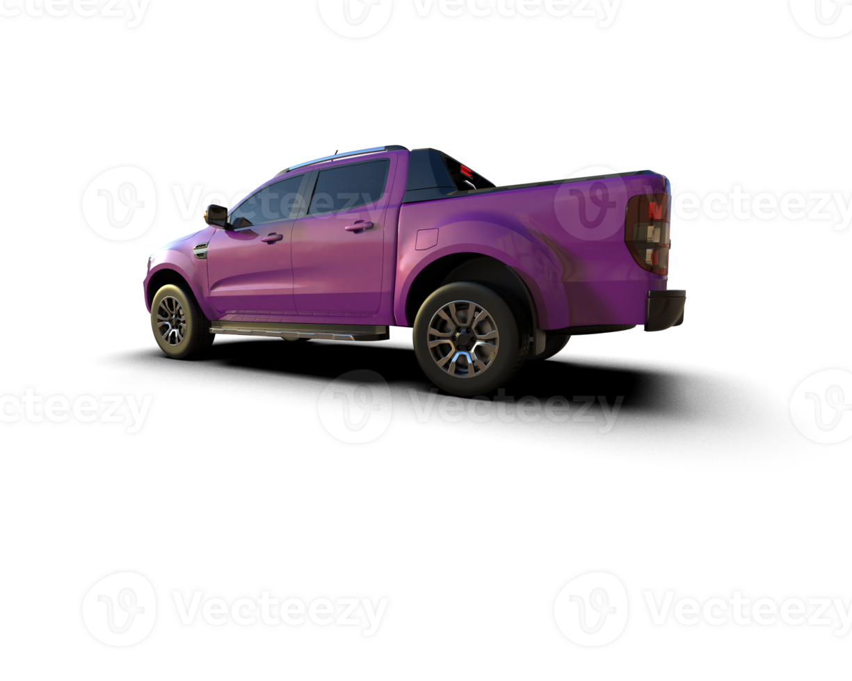 Pickup truck isolated on background. 3d rendering - illustration png