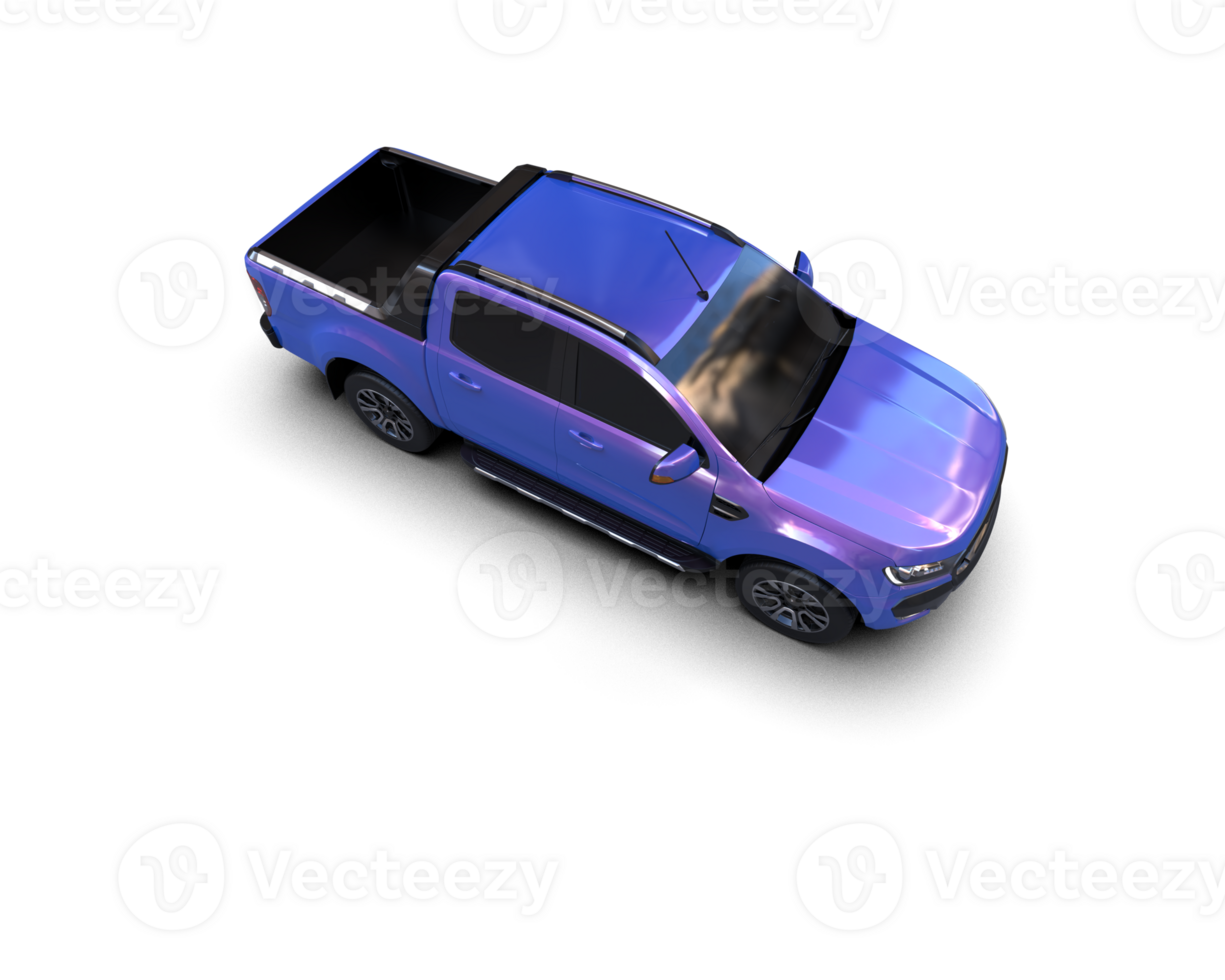 Pickup truck isolated on background. 3d rendering - illustration png