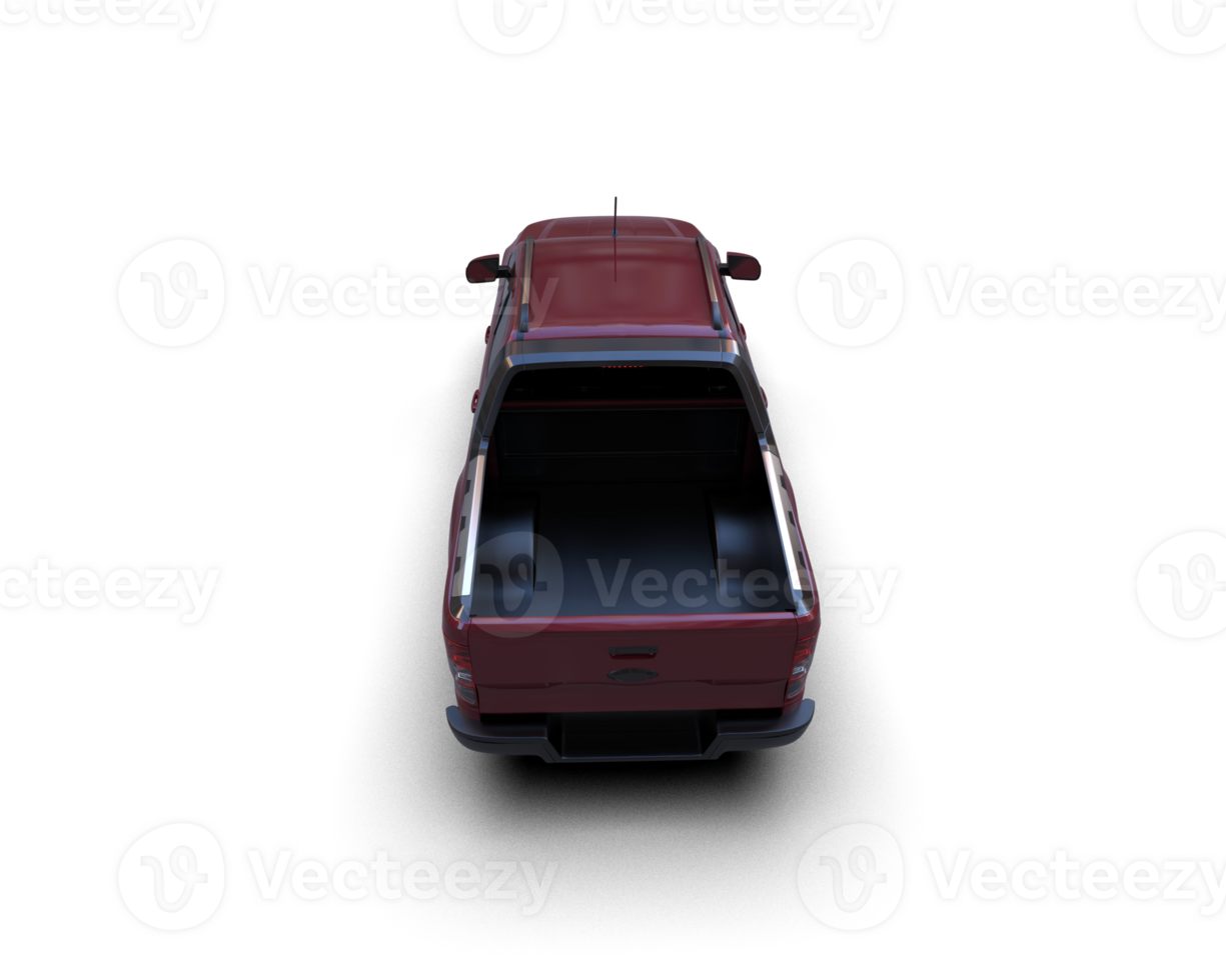 Pickup truck isolated on background. 3d rendering - illustration png