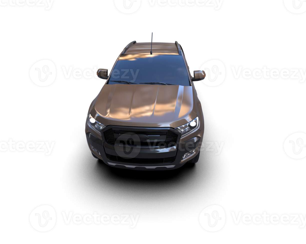 Pickup truck isolated on background. 3d rendering - illustration png