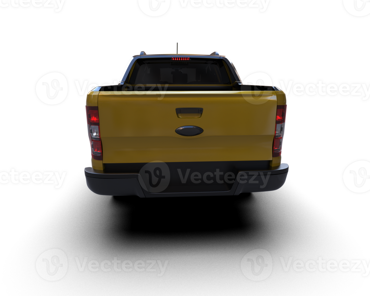 Pickup truck isolated on background. 3d rendering - illustration png