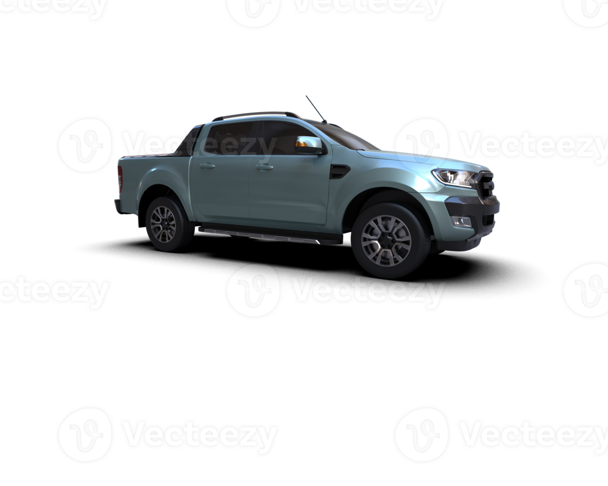 Pickup truck isolated on background. 3d rendering - illustration png