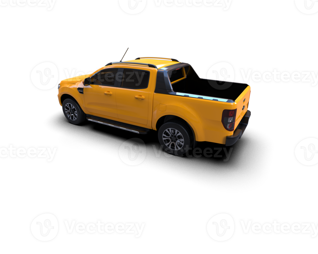 Pickup truck isolated on background. 3d rendering - illustration png