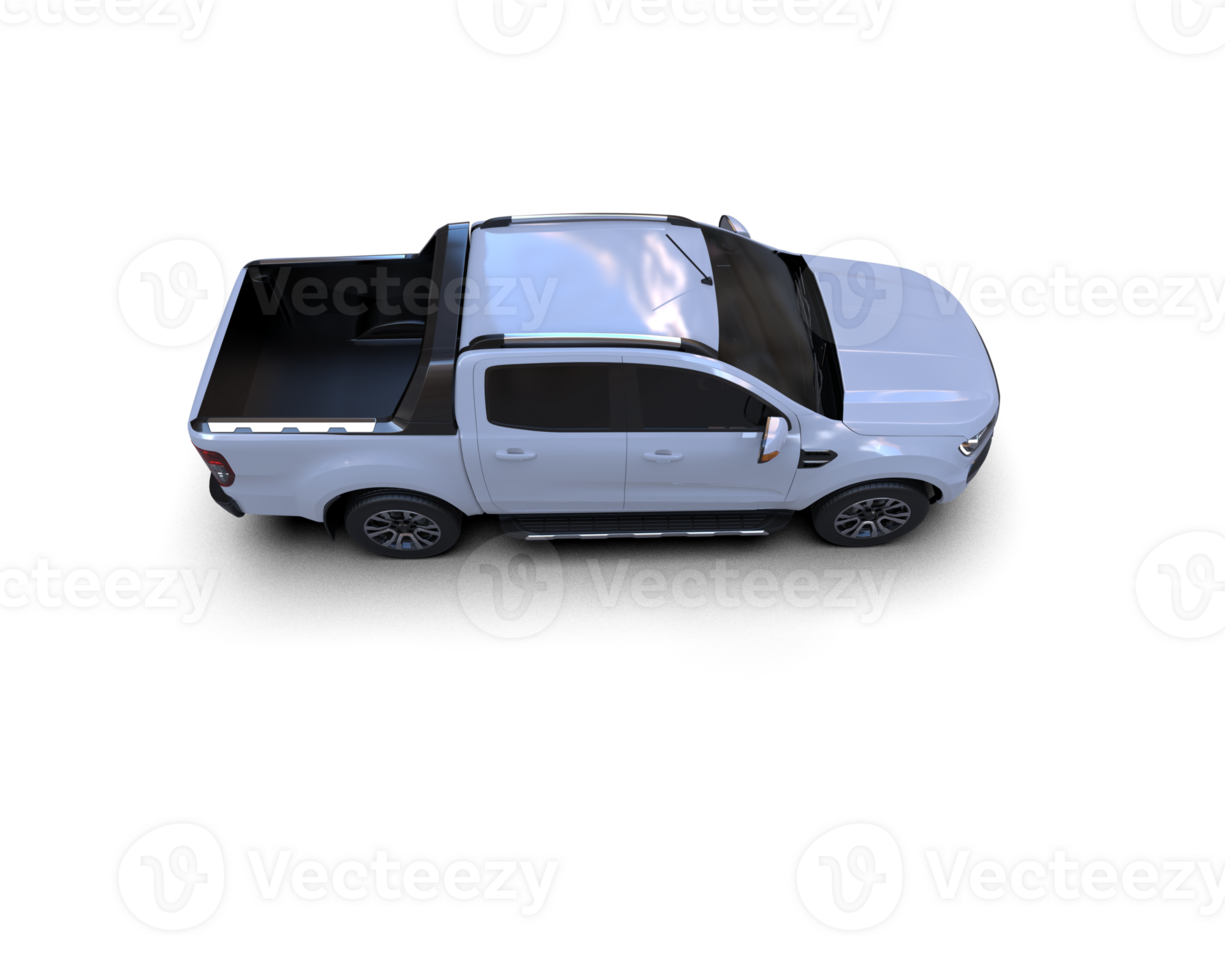 Pickup truck isolated on background. 3d rendering - illustration png