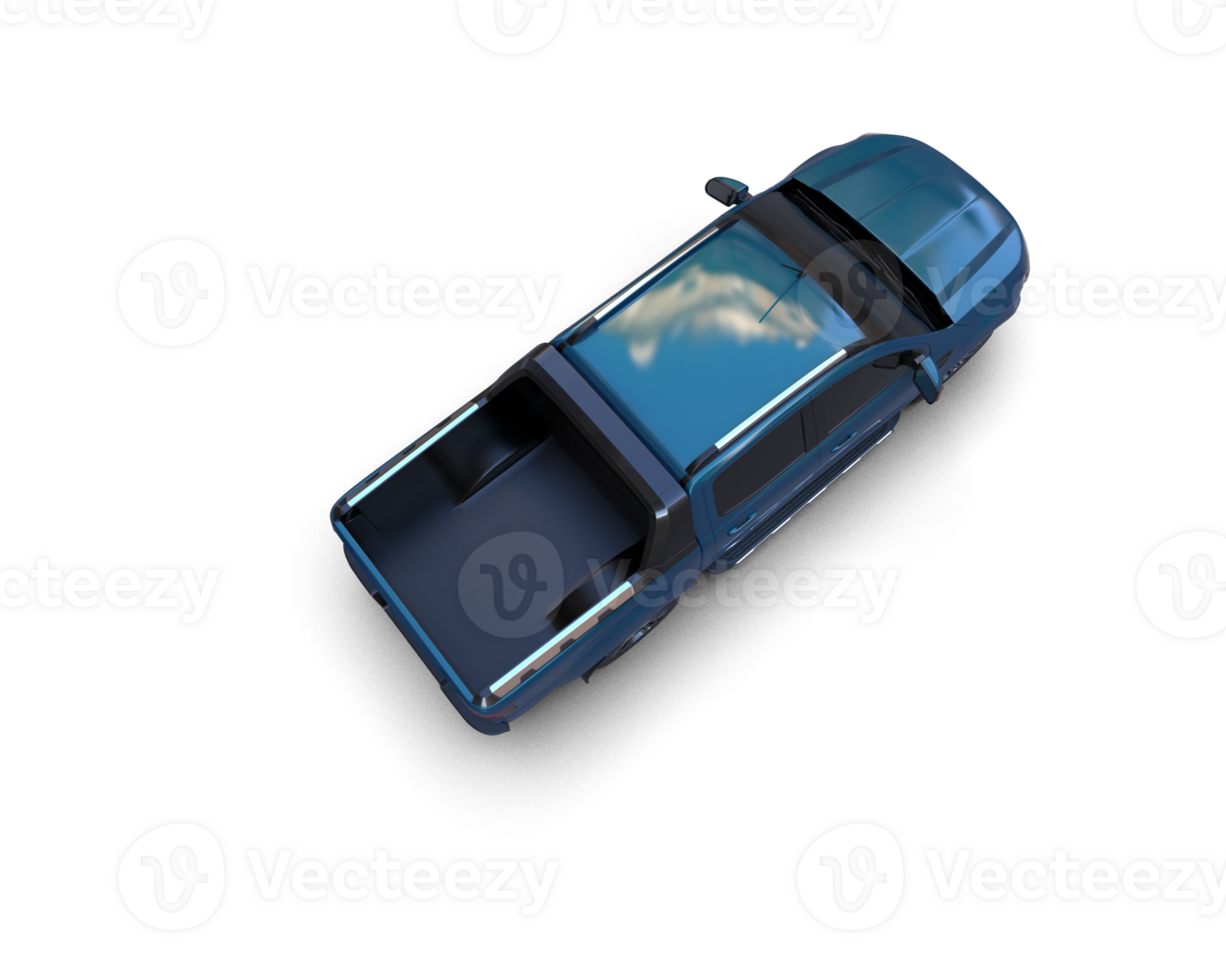 Pickup truck isolated on background. 3d rendering - illustration png